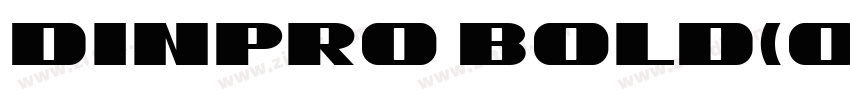 dinpro bold(otf)字体转换